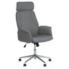 Silla De Oficina Reclinable De Poliéster Gris Plateado Giratorio Regulable Pilot - Gris