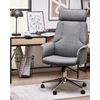 Silla De Oficina Reclinable De Poliéster Gris Plateado Giratorio Regulable Pilot - Gris