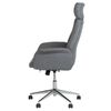 Silla De Oficina Reclinable De Poliéster Gris Plateado Giratorio Regulable Pilot - Gris