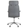 Silla De Oficina Reclinable De Poliéster Gris Plateado Giratorio Regulable Pilot - Gris