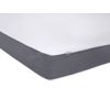 Colchón Topper Blanco Con Tejido Gris Doble 140 X 200 Cm Comfy - Gris