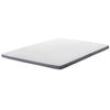 Colchón Topper Blanco Con Tejido Gris Doble 180 X 200 Cm Comfy - Gris