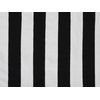 Alfombra De Tela Blanca Y Negra 140 X 200 Cm Diseño De Rayas Para Interiores Y Exteriores Estilo Moderno Tavas - Negro