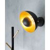 Lámpara De Pared De Metal Negro Dorado Bicolor Ajustable Industrial Thames Ii - Negro