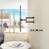 Soporte De Tv Para Tv 17"-43" Inclinable Y Giratorio, Negro Ste322-b