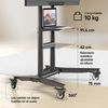 Onkron Ts1871-b Soporte Tv Móvil Para Pantallas De 55"-90" Hasta 75 Kg Máx 800x600 Vesa Negro