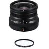 Fuji Xf16mm F2.8 R Wr Black + Hoya Ux Uv 49mm Filter