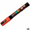 Marcador Posca Pc-5m Rojo (6 Unidades)