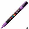 Marcador Posca Pc-3m Violeta (6 Unidades)