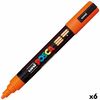 Rotuladores Posca Pc-5m Naranja (6 Unidades)