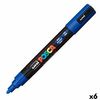 Rotuladores Posca Pc-5m Azul (6 Unidades)