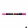 Marcador Fluorescente Posca Pc-5m Rosa (6 Unidades)