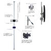 Granboard Pole Stand Silver Set Gran Board Darts Grn0036