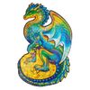 Rompecabezas Guarding Dragon 183 Piezas De Madera M 21x33 Cm Unidragon