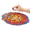 Rompecabezas Mysterious Lion 192 Piezas De Madera M 24x31 Cm Unidragon