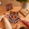 Puzzle Lovely Tiger Madera 273 Piezas Gigante 30x38 Cm Unidragon