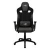 Aerocool Count Silla Gaming, Aerosuede Transpirable, Respaldo Ajustable, Negro