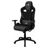 Aerocool Count Silla Gaming, Aerosuede Transpirable, Respaldo Ajustable, Negro