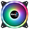 Aerocool Duo12, Ventilador 120mm, Argb Led Dual Ring, Antivibración, 6 Pines