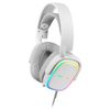 Mars Gaming Mhax Blanco, Auriculares Gaming Rgb Multiplataforma Con Micro Extraíble, 53mm