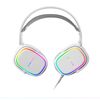 Mars Gaming Mhax Blanco, Auriculares Gaming Rgb Multiplataforma Con Micro Extraíble, 53mm