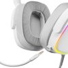 Mars Gaming Mhax Blanco, Auriculares Gaming Rgb Multiplataforma Con Micro Extraíble, 53mm