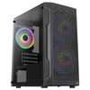 Aerocool Trinityminibkv2, Caja Micro Atx, Cristal Templado, 3xventiladores Frgb, Negro