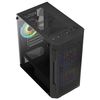 Aerocool Trinityminibkv2, Caja Micro Atx, Cristal Templado, 3xventiladores Frgb, Negro