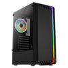 Aerocool Bionic V2, Caja Gaming Atx, Rgb, Cristal Templado, Ventilador Rgb 120mm, Negro