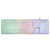 Mars Gaming Mcpxwfr, Combo Teclado Frgb, Ratón Y Alfombrilla, Blanco, Idioma Francés