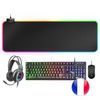 Mars Gaming Mcprgb2es, Combo Teclado, Ratón, Alfombrilla Xxl Y Cascos, Idioma Español