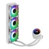 Aerocool Miragel360 Blanco, Refrigeración Líquida Cpu, 3 Ventiladores 12cm Argb, Tdp 550w