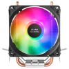 Mars Gaming Mcpuargb, Disipador Cpu Rgb, Tdp 130w, 2 Heatpipes Hct, Silencioso Pwm, Negro