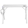 Mars Gaming Mgdrgbw, Mesa Gaming Rgb, Soporte Cascos Y Botella, 110x60cm, Blanco