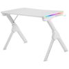 Mars Gaming Mgdrgbw, Mesa Gaming Rgb, Soporte Cascos Y Botella, 110x60cm, Blanco