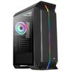 Aerocool Gladiatorduobkv1, Caja Gaming Atx, 3 Ventiladores Argb, Cristal Templado, Negro