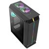 Aerocool Gladiatorduobkv1, Caja Gaming Atx, 3 Ventiladores Argb, Cristal Templado, Negro