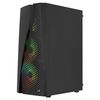 Aerocool Wavebkv3, Caja Pc Atx, Cristal Templado, 4xventiladores Rgb 12cm, Negro