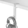 Mars Gaming Mhh2w, Soporte Auriculares Gancho Y Stand, Altura Ajustable, Blanco