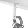 Mars Gaming Mhh2w, Soporte Auriculares Gancho Y Stand, Altura Ajustable, Blanco