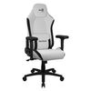 Aerocool Crown Silla Gaming Ergonómica Cuero Sintético Blanco/negro