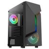 Aerocool Scapebkv3, Caja Pc Atx, Frontal Rgb Led, Cristal Templado, 3 Ventiladores Argb