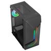 Aerocool Scapebkv3, Caja Pc Atx, Frontal Rgb Led, Cristal Templado, 3 Ventiladores Argb