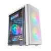 Mars Gaming Mc300w Blanco, Caja Pc Micro Atx, Cristal Templado, Mesh, 3xventilador Frgb