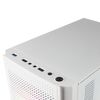 Mars Gaming Mc300w Blanco, Caja Pc Micro Atx, Cristal Templado, Mesh, 3xventilador Frgb