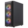 Aerocool Beambkv2, Caja Gaming Atx, 4 Ventiladores 12cm Frgb, Frontal Rejilla, Negro