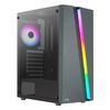 Aerocool Blade, Caja Semitorre Rgb, Ventilador Trasero Rbg + 3x Ventilador Frontal, Negro