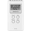 Sangean Dt 120 - Radio Transistor Digital Bolsillo Portátil Con Sintonizador Pll (am - Fm) Memoria, Auriculares, Blanco