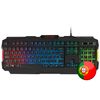 Mars Gaming Mrk0portu, Teclado Gaming, Iluminación Rgb, Antighosting, Idioma Portugués