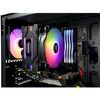 Enfriador De Aire Rgb Direccionable Ets-f40 Para Cpu - Negro